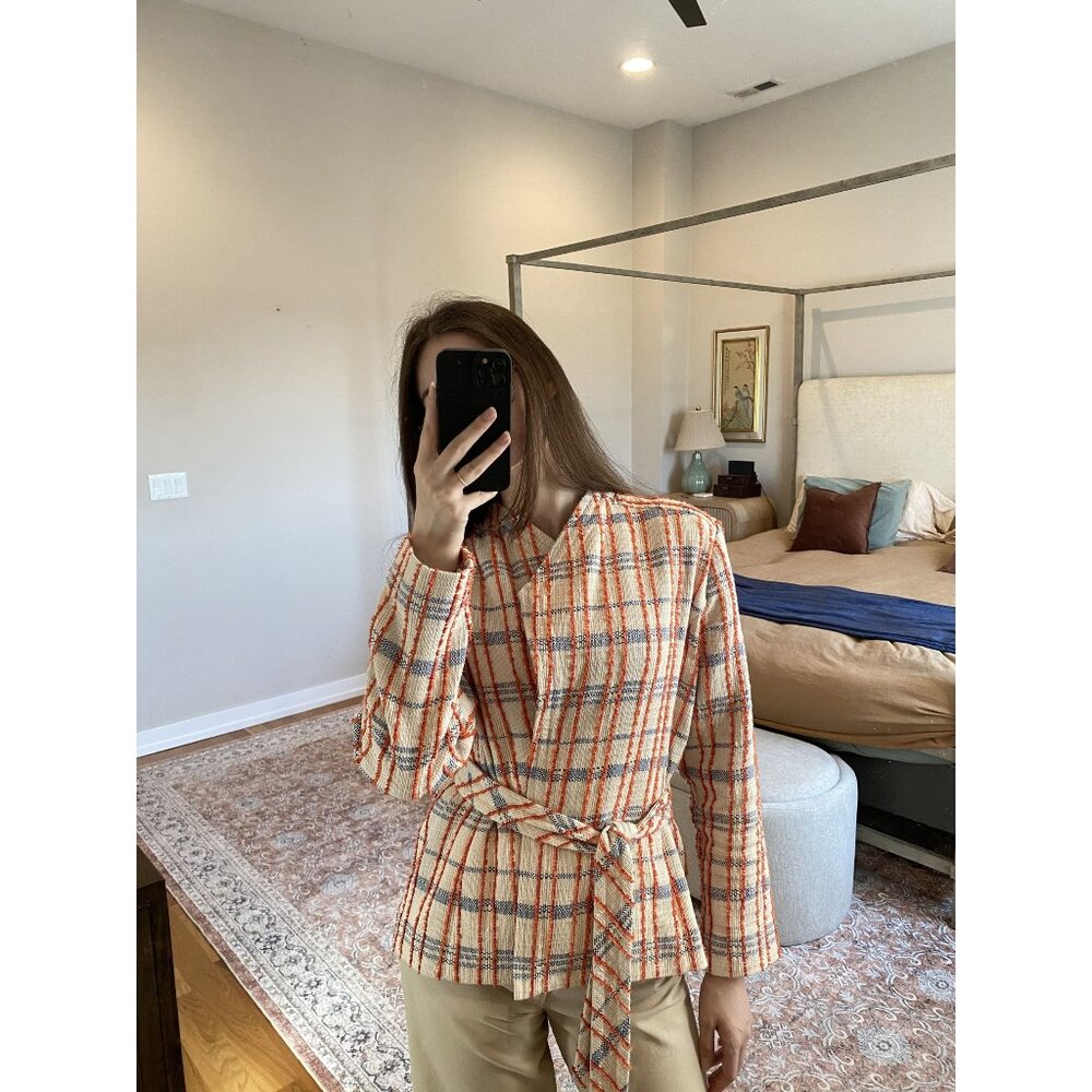 Chico's Cream Jacket Size 1